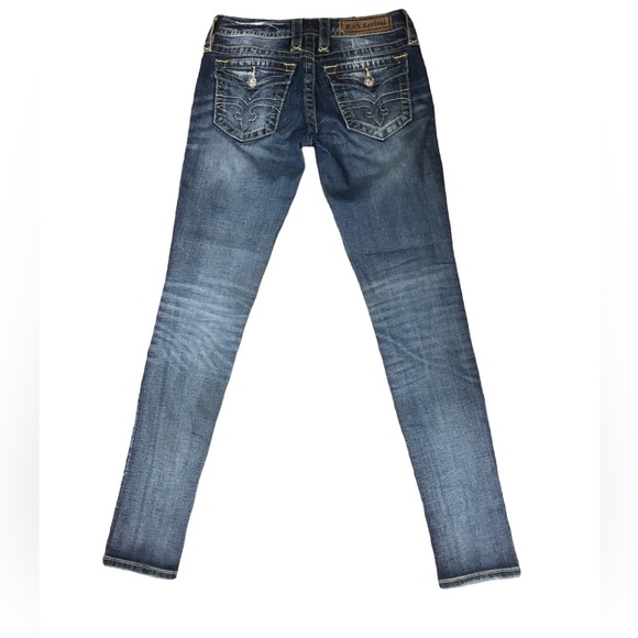JEANS - Women's Rock Revival "Jessica" Skinny Embroidered Pocket Jeans. Size 26 - Picture 15 of 15